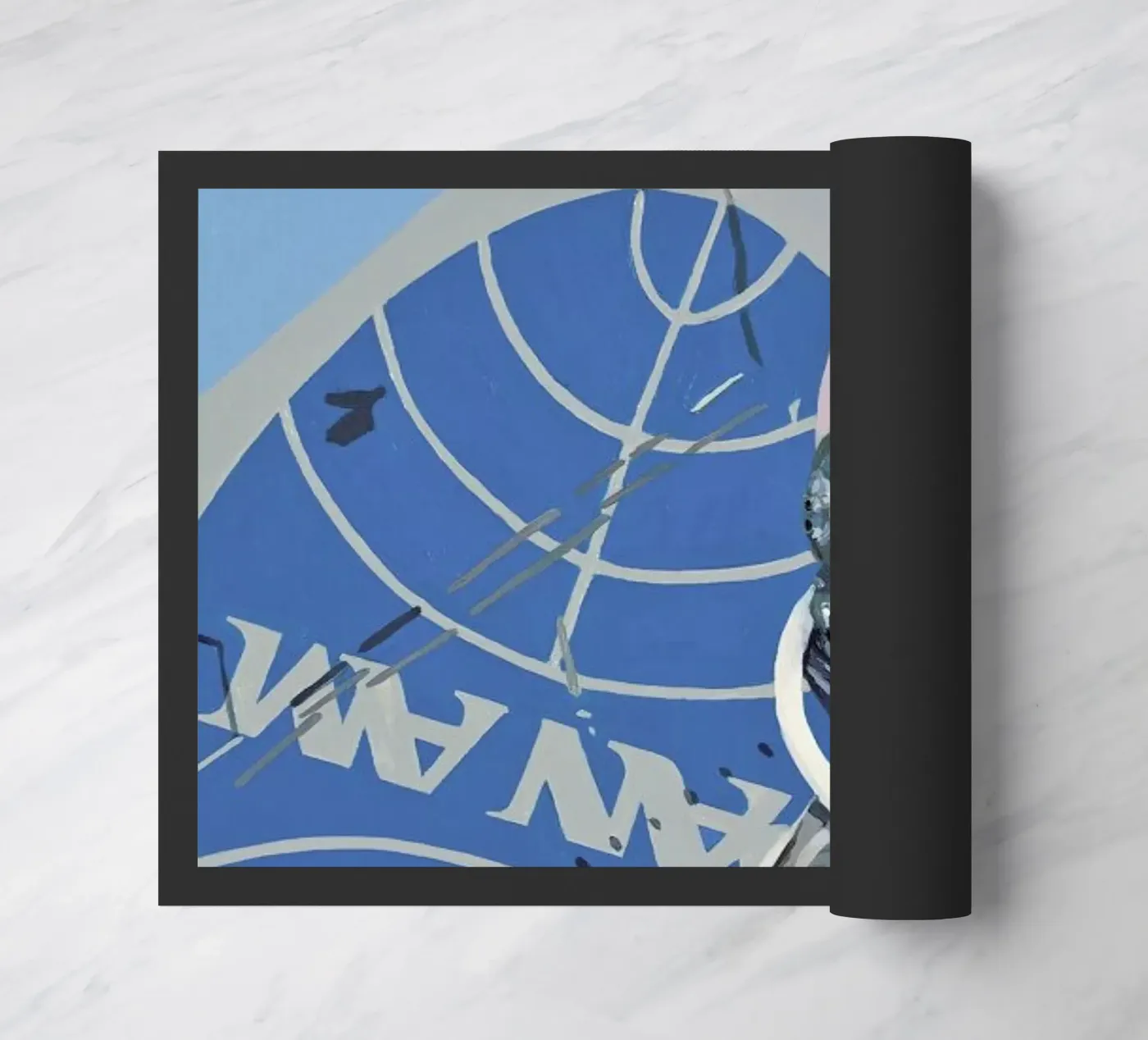 Pan Am doormat by Scott Listfield