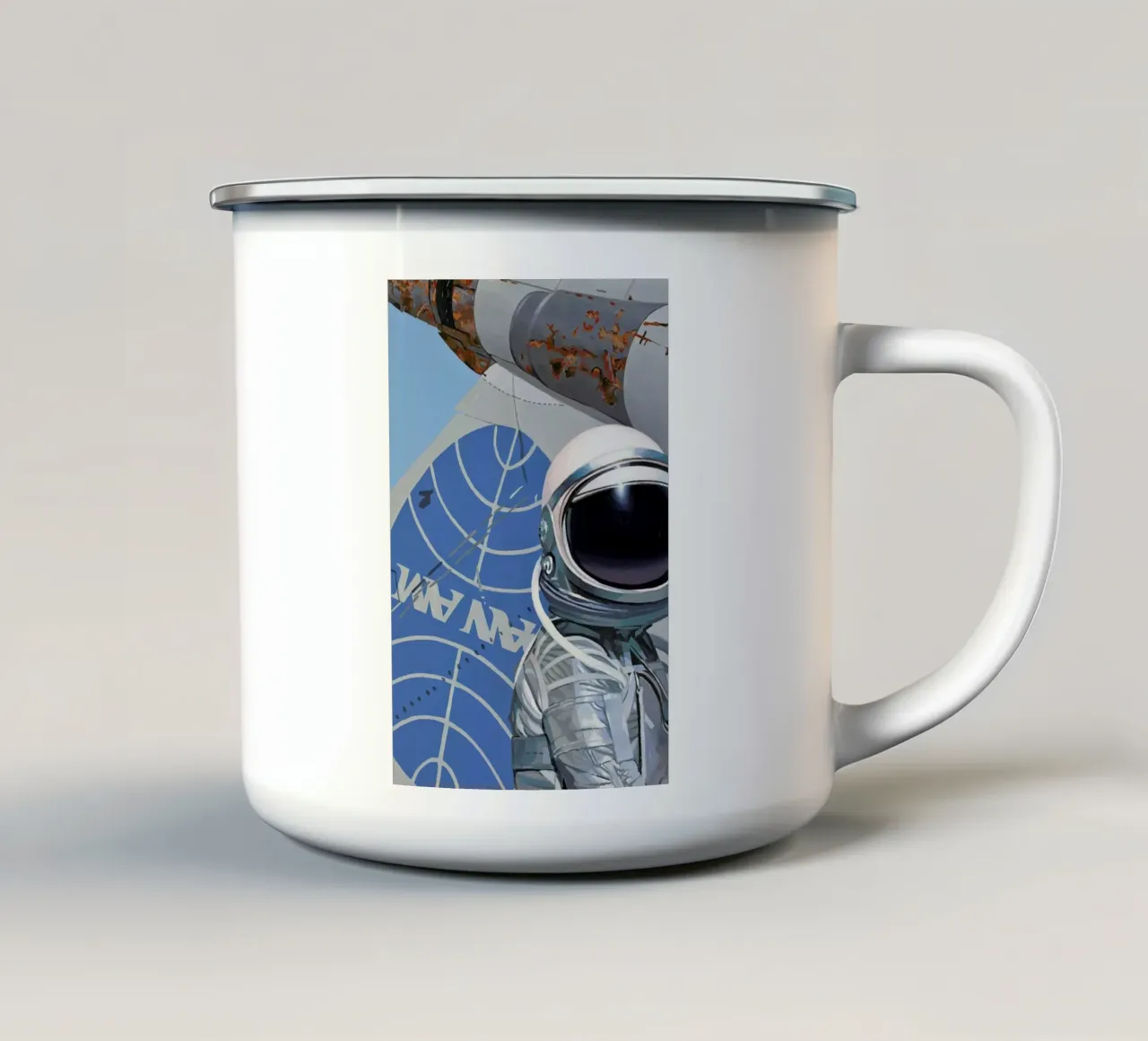 Pan Am tazza in smalto da Scott Listfield