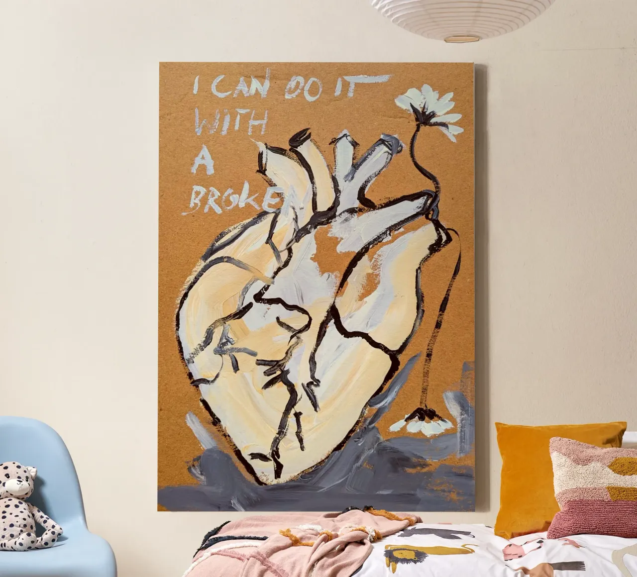Blooming Heart 2 tela con Cornice a cassetta da sum2proveDesign