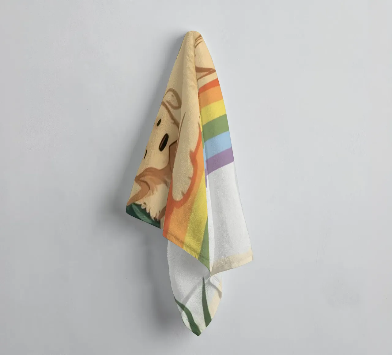 Verwunschener Regenbogenpfad Handtuch von Timeless Huse