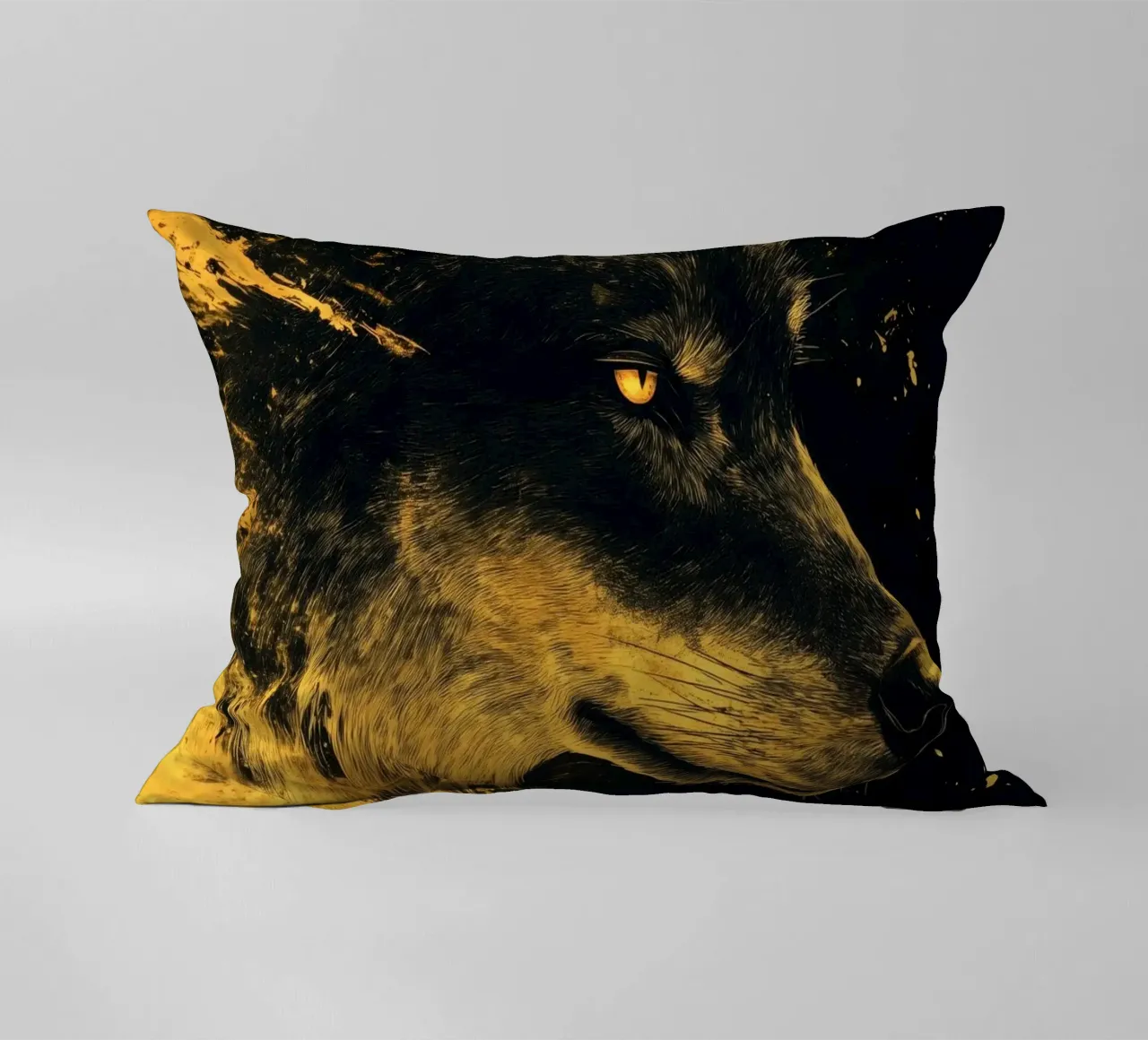 Lupo d'oro cuscino da Justyna Jaszke JBJart