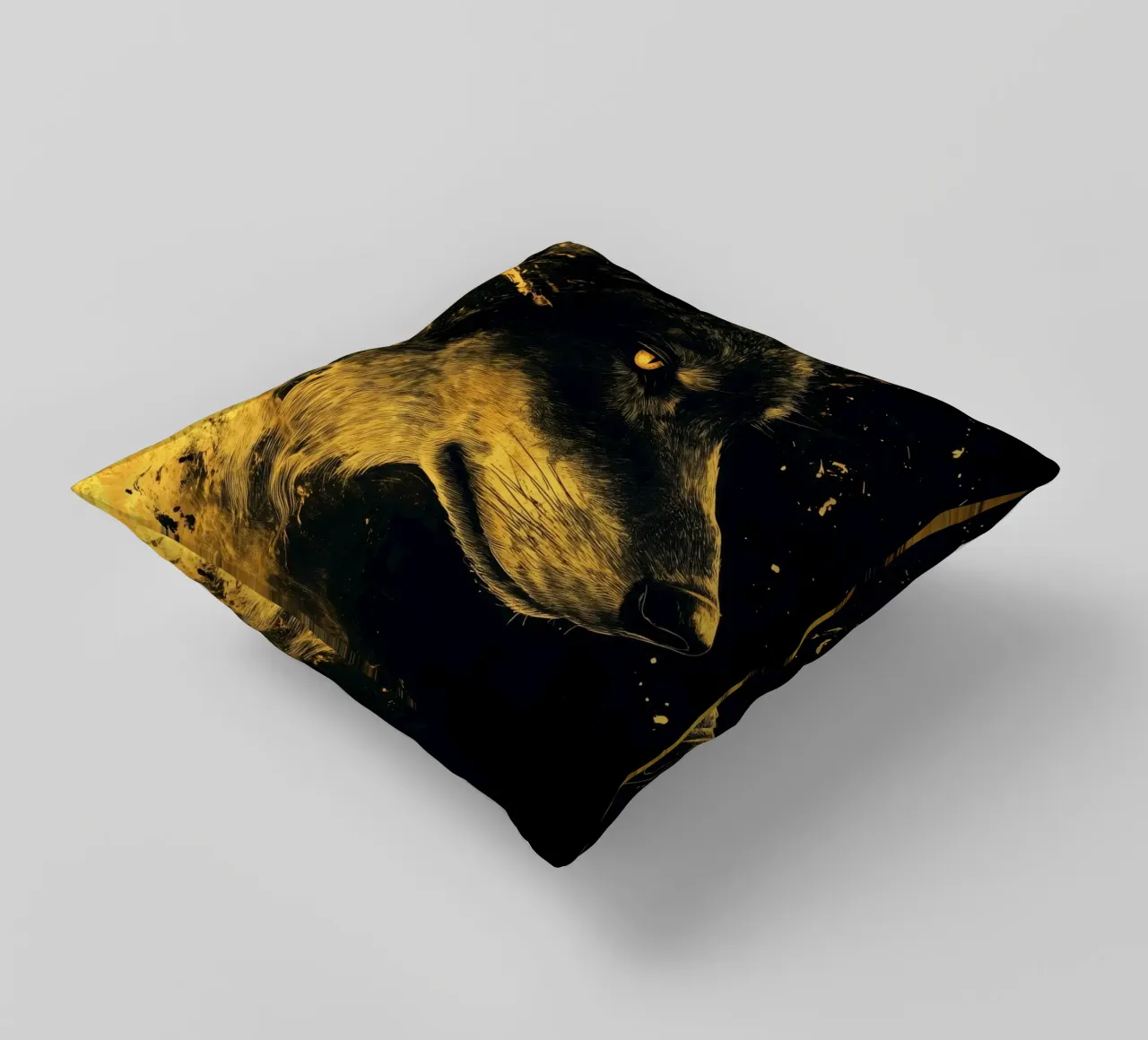 Lupo d'oro cuscino da Justyna Jaszke JBJart