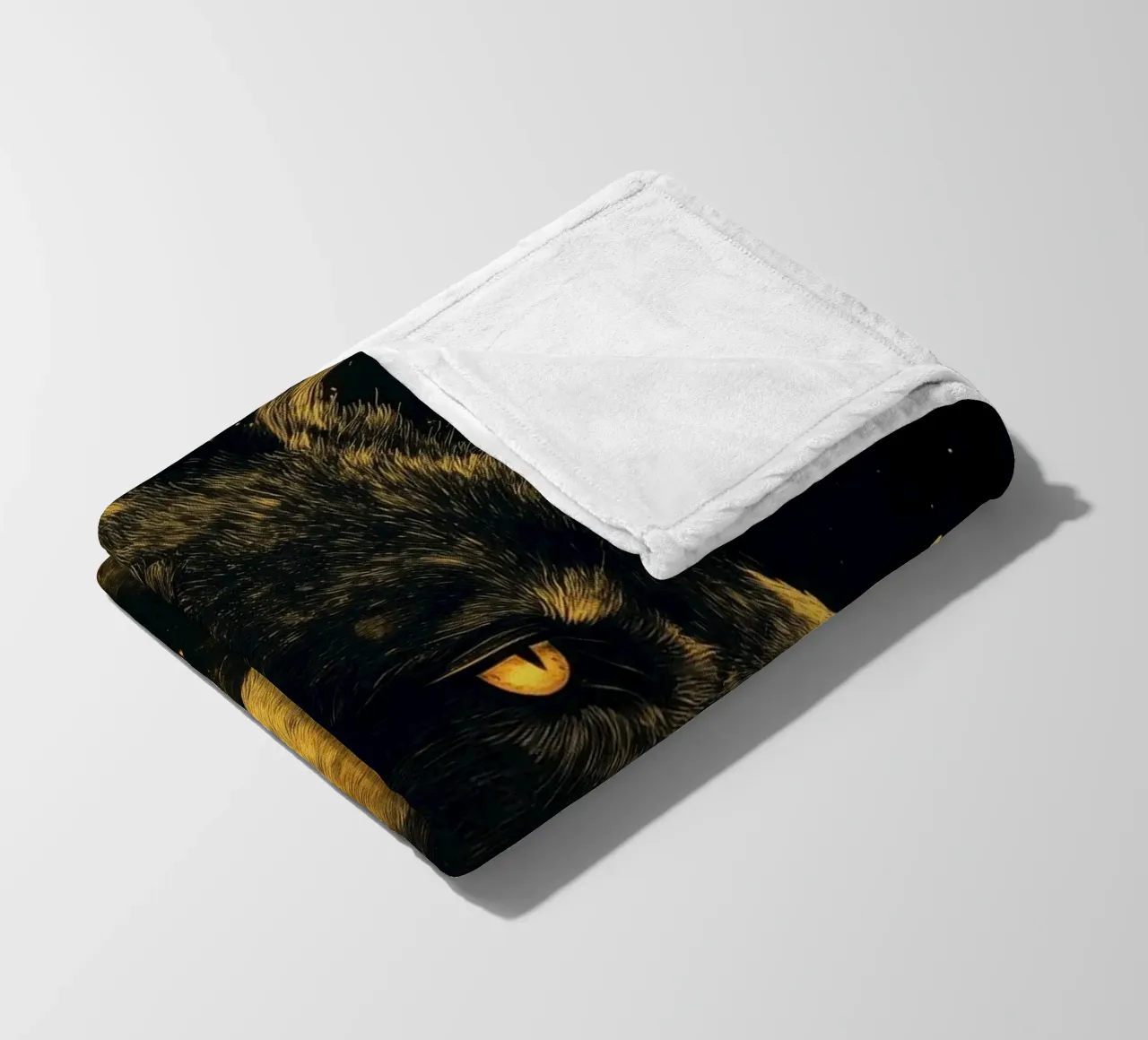 Lupo d'oro coperta in pile da Justyna Jaszke JBJart