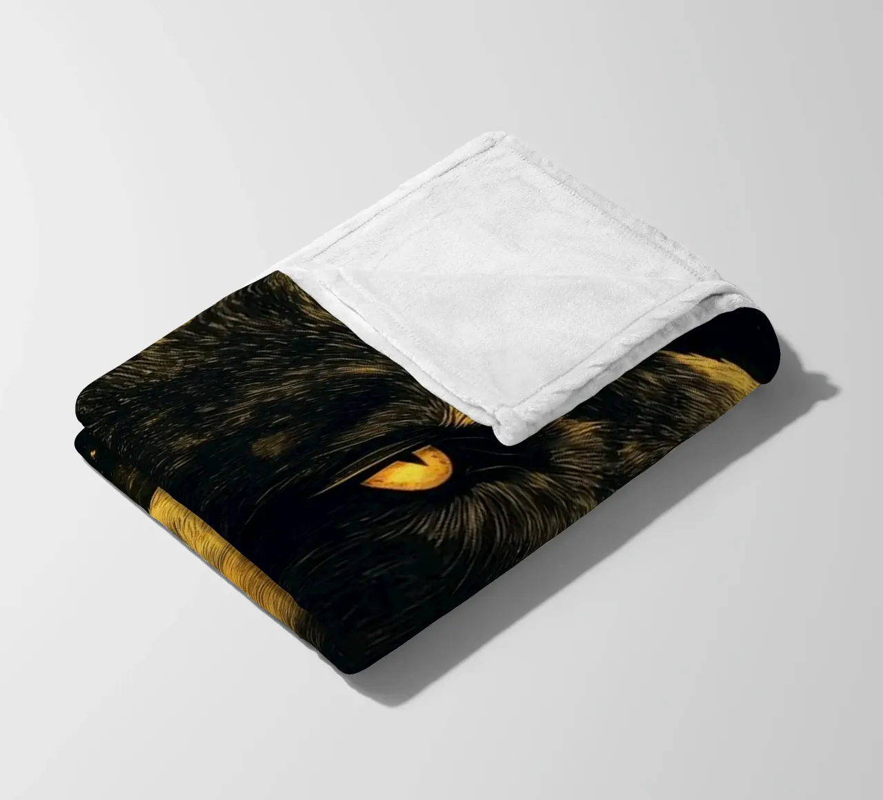 Lupo d'oro coperta in pile da Justyna Jaszke JBJart