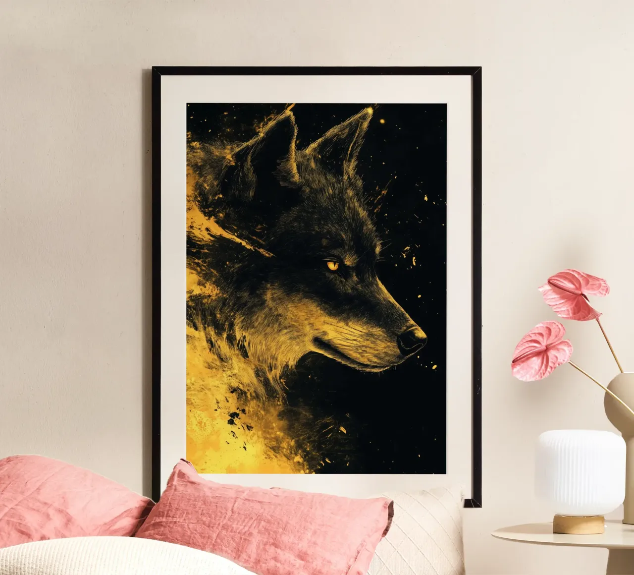 Lupo d'oro carta hahnemühle da Justyna Jaszke JBJart