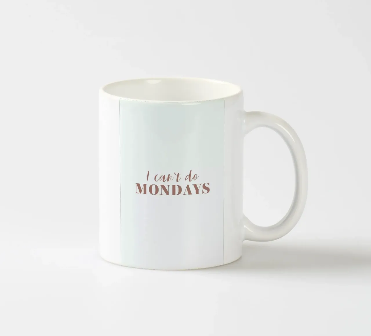 I can't do Mondays tazza in ceramica da Ayleen