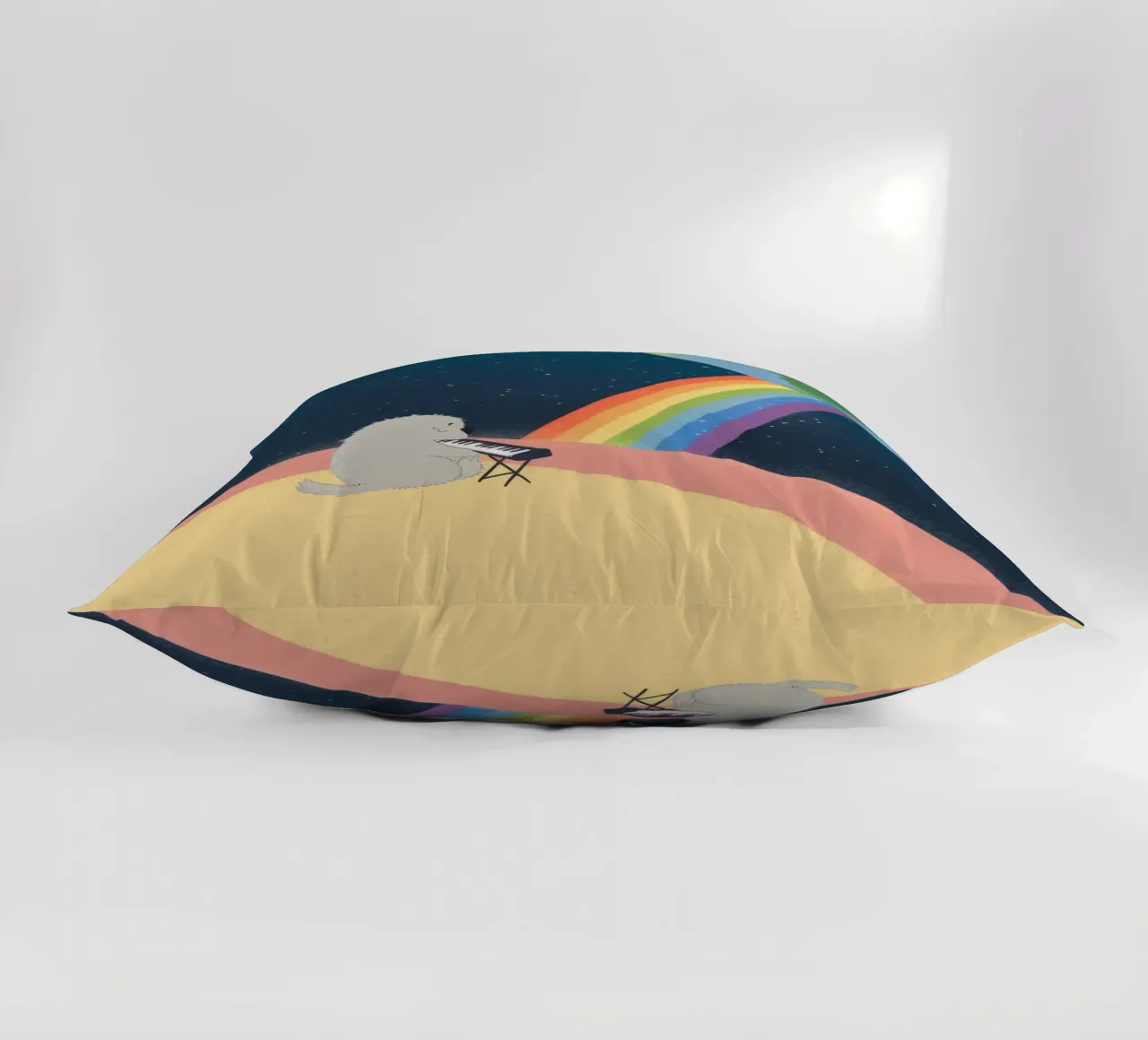 Cosmic Rainbow Journey decorative cushion by Timeless Huse