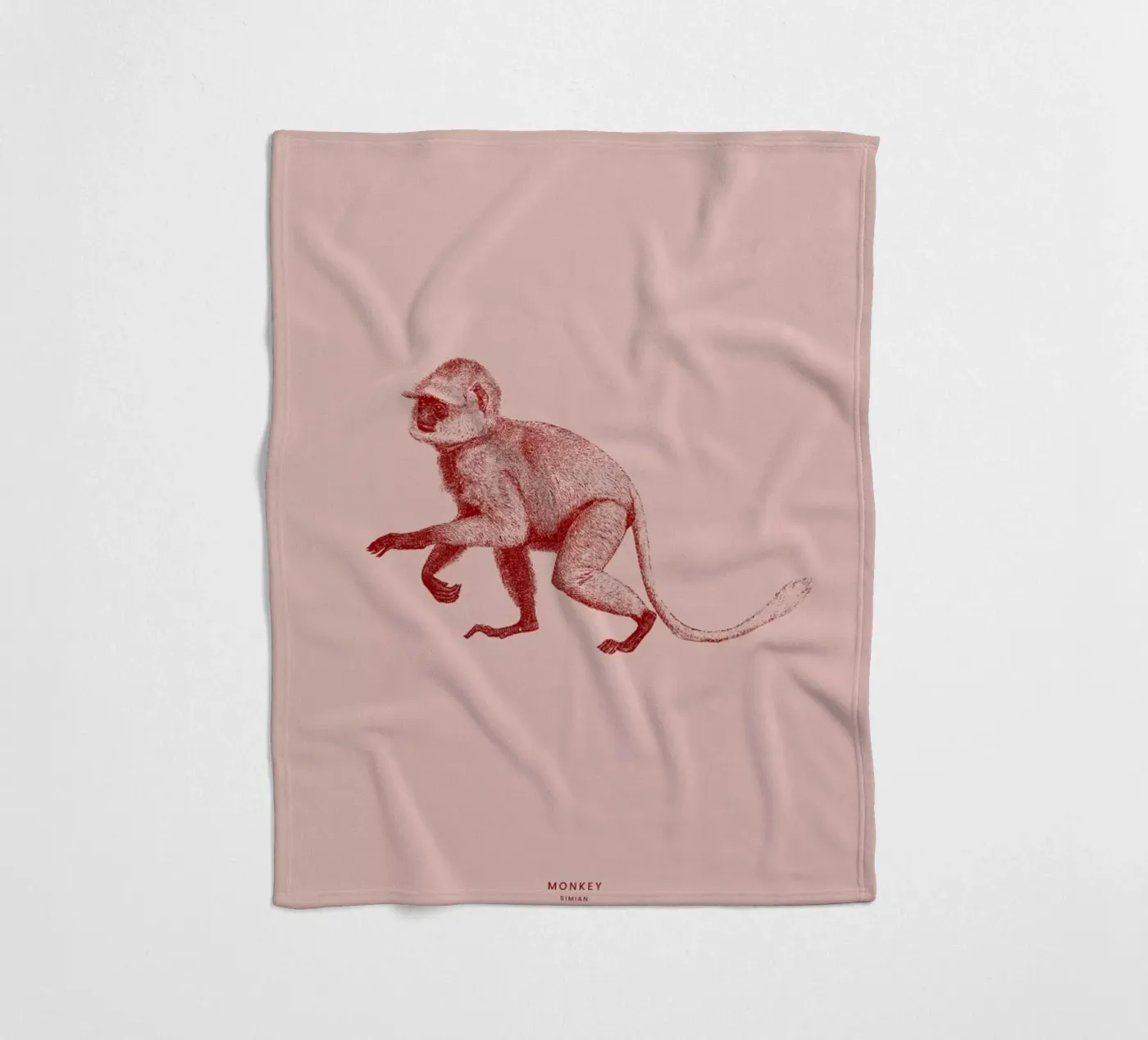 Monkey II fleecedeken van Flora & Fauna