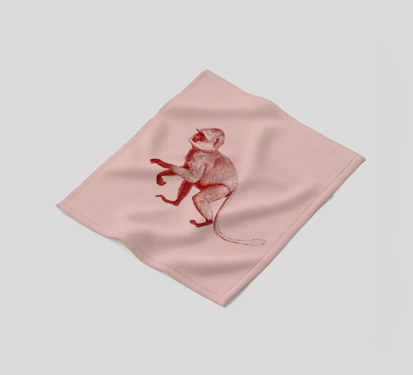 Monkey II fleecedeken van Flora & Fauna