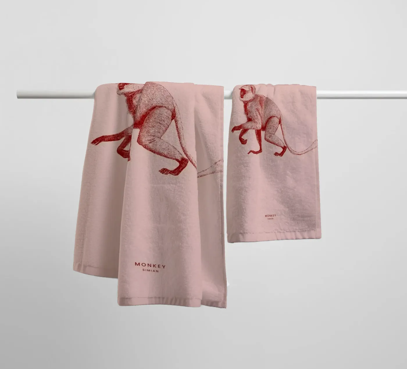 Monkey II badhanddoek van Flora & Fauna