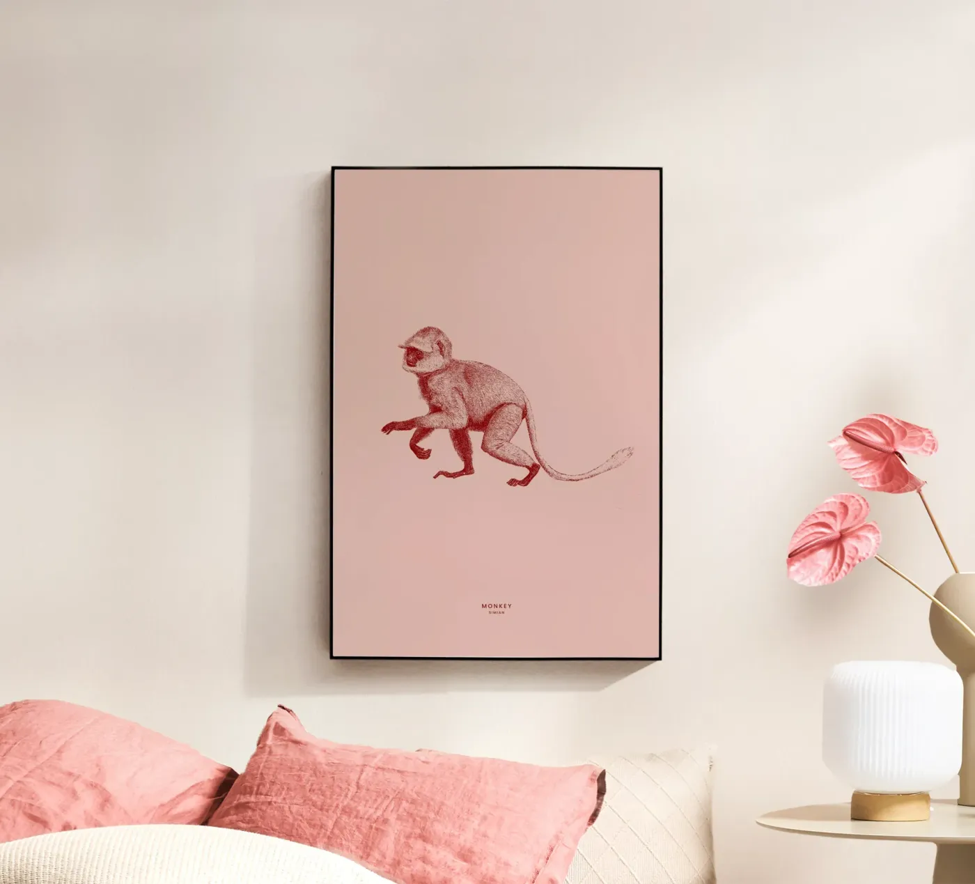 Monkey II acryl van Flora & Fauna