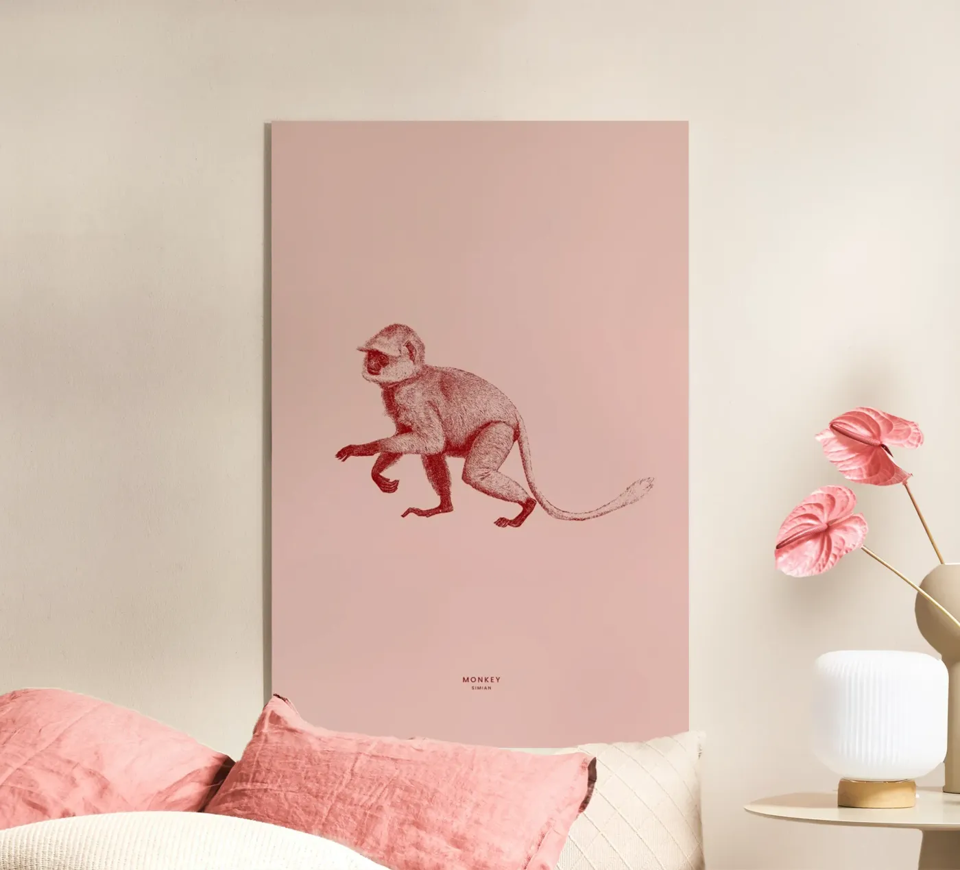 Monkey II acryl van Flora & Fauna