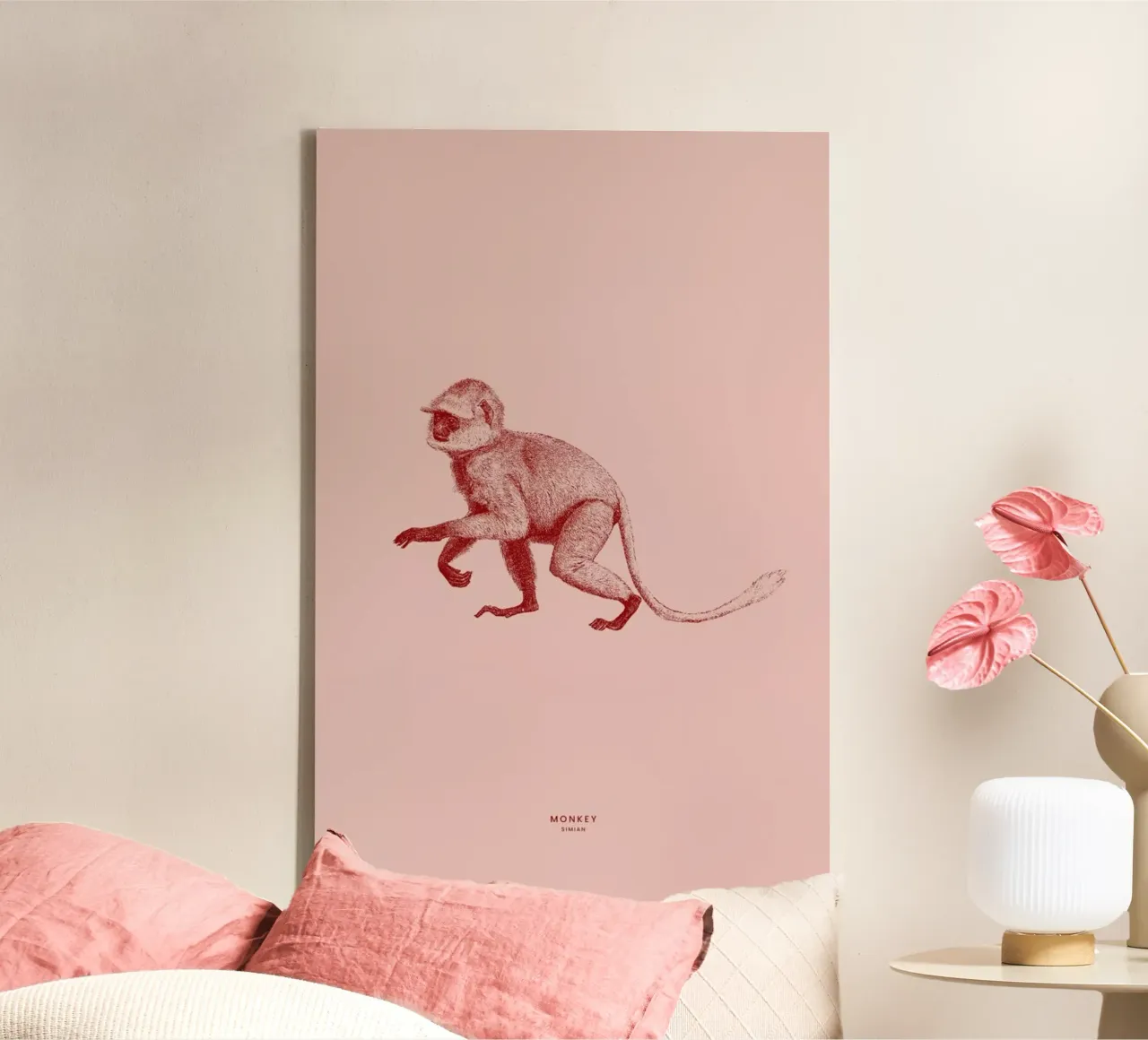 Monkey II toile avec Caisse américaine de Flora & Fauna