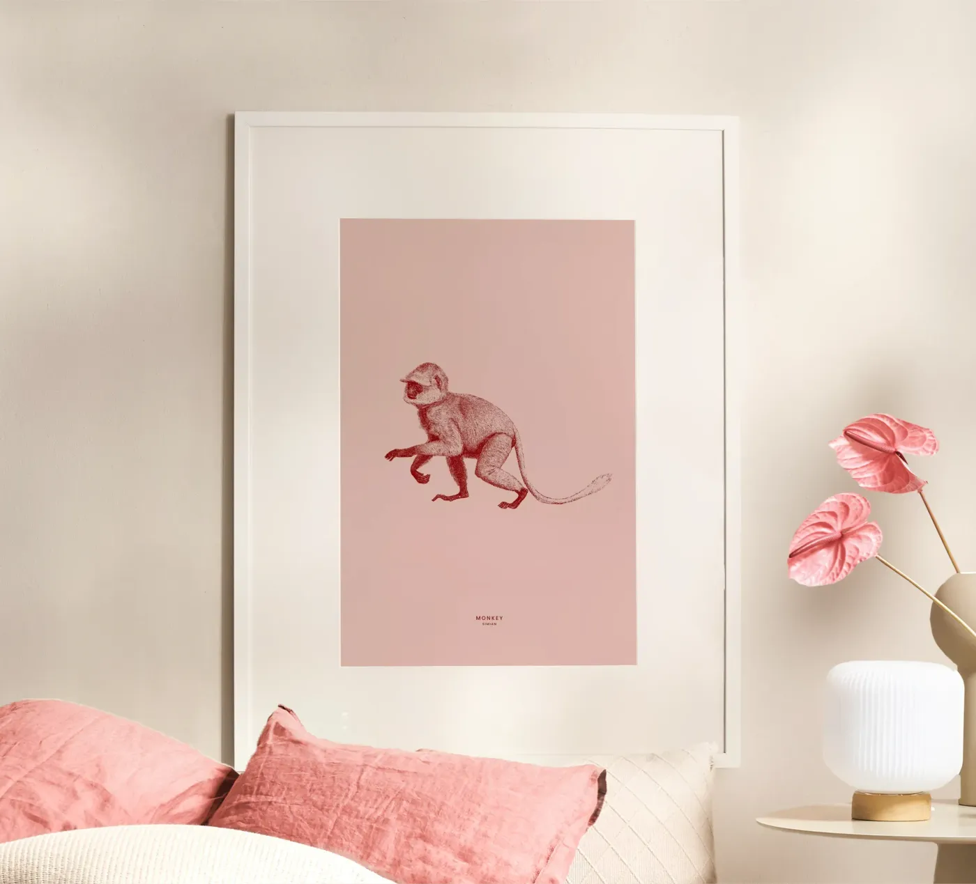 Monkey II Poster von Flora & Fauna
