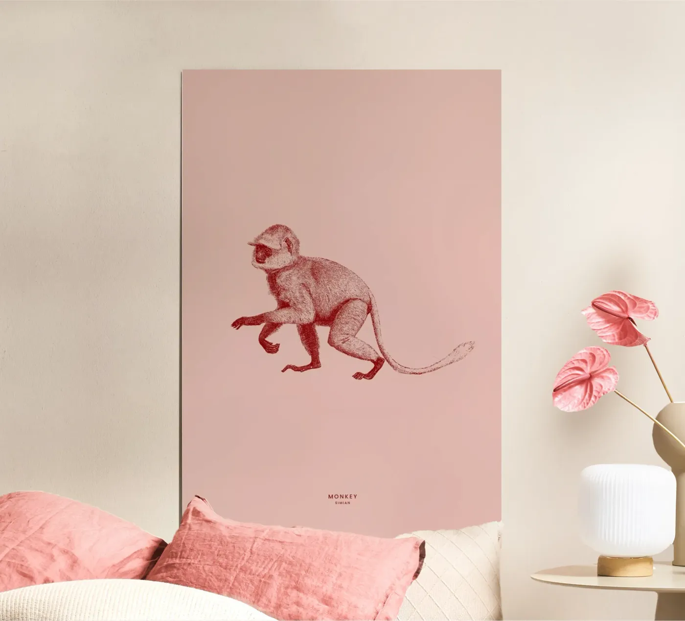 Monkey II Poster von Flora & Fauna