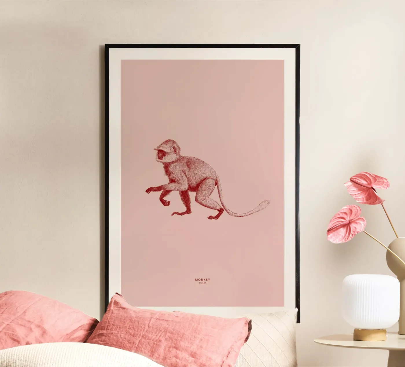 Monkey II Poster von Flora & Fauna