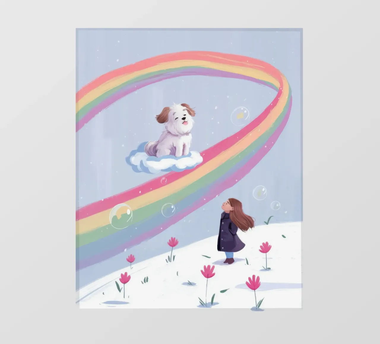 Whimsical Rainbow Ride backlit film by Timeless Huse