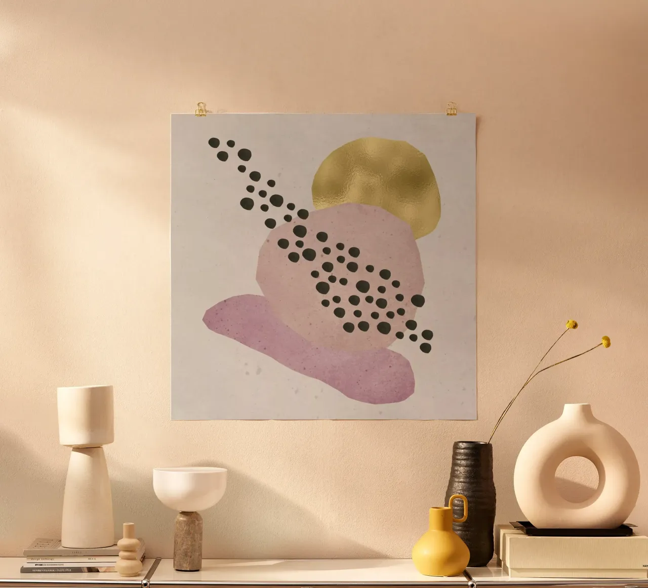 Gold Abstrakt poster da Mia Nissen