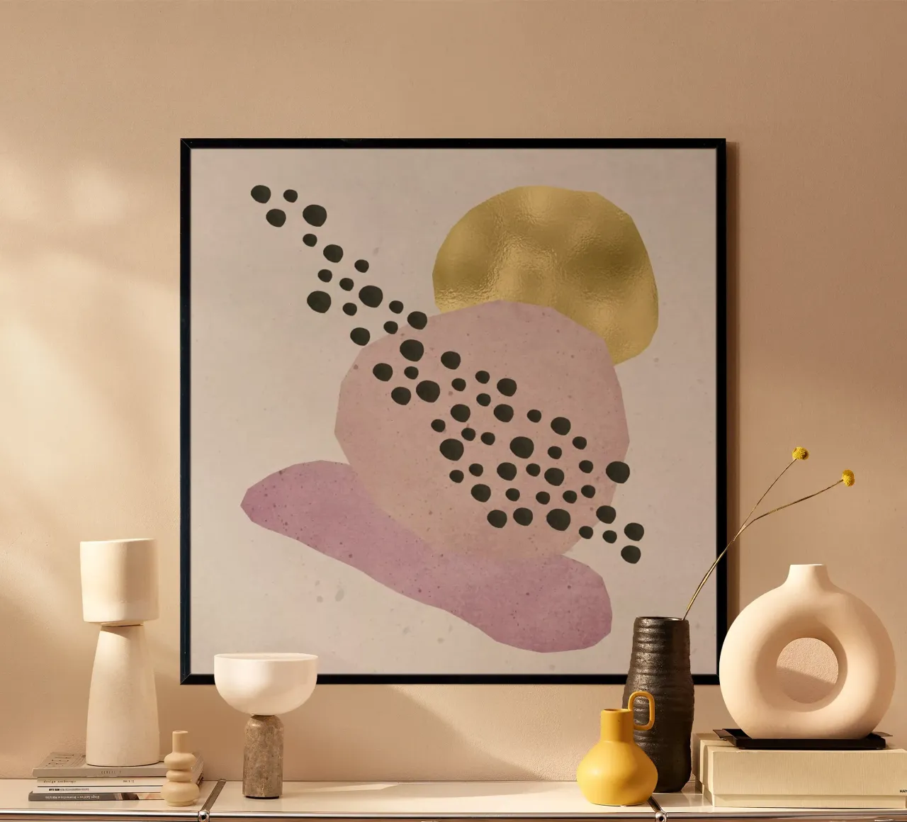 Gold Abstrakt poster da Mia Nissen