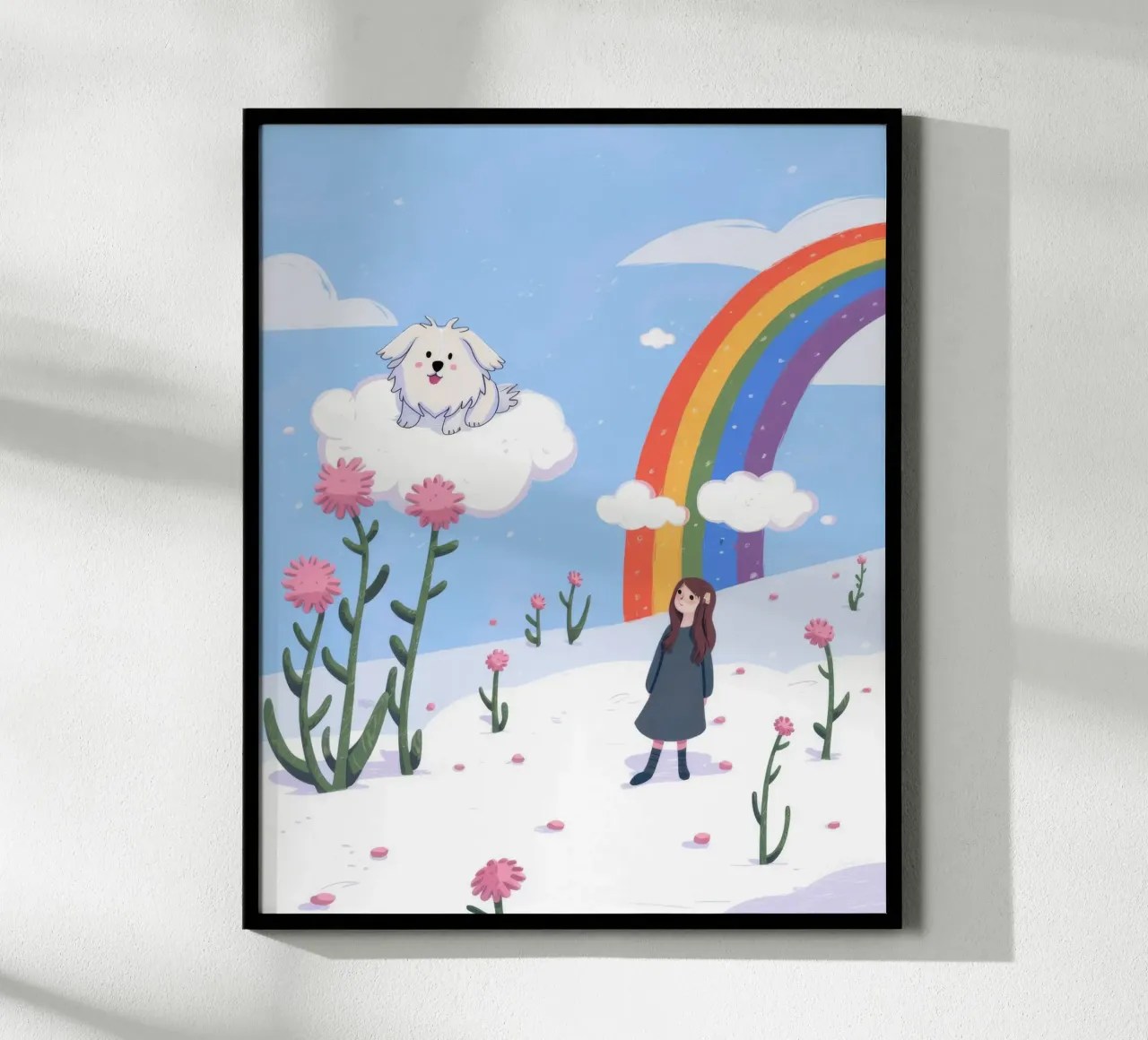 Avventura floreale da sogno poster con telaio in plastica da Timeless Huse