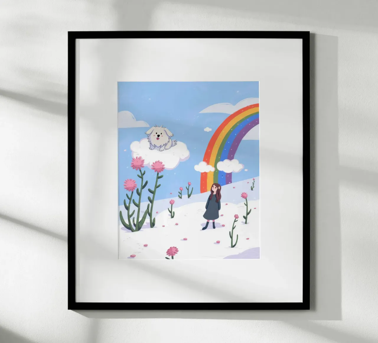 Avventura floreale da sogno poster con telaio in plastica da Timeless Huse