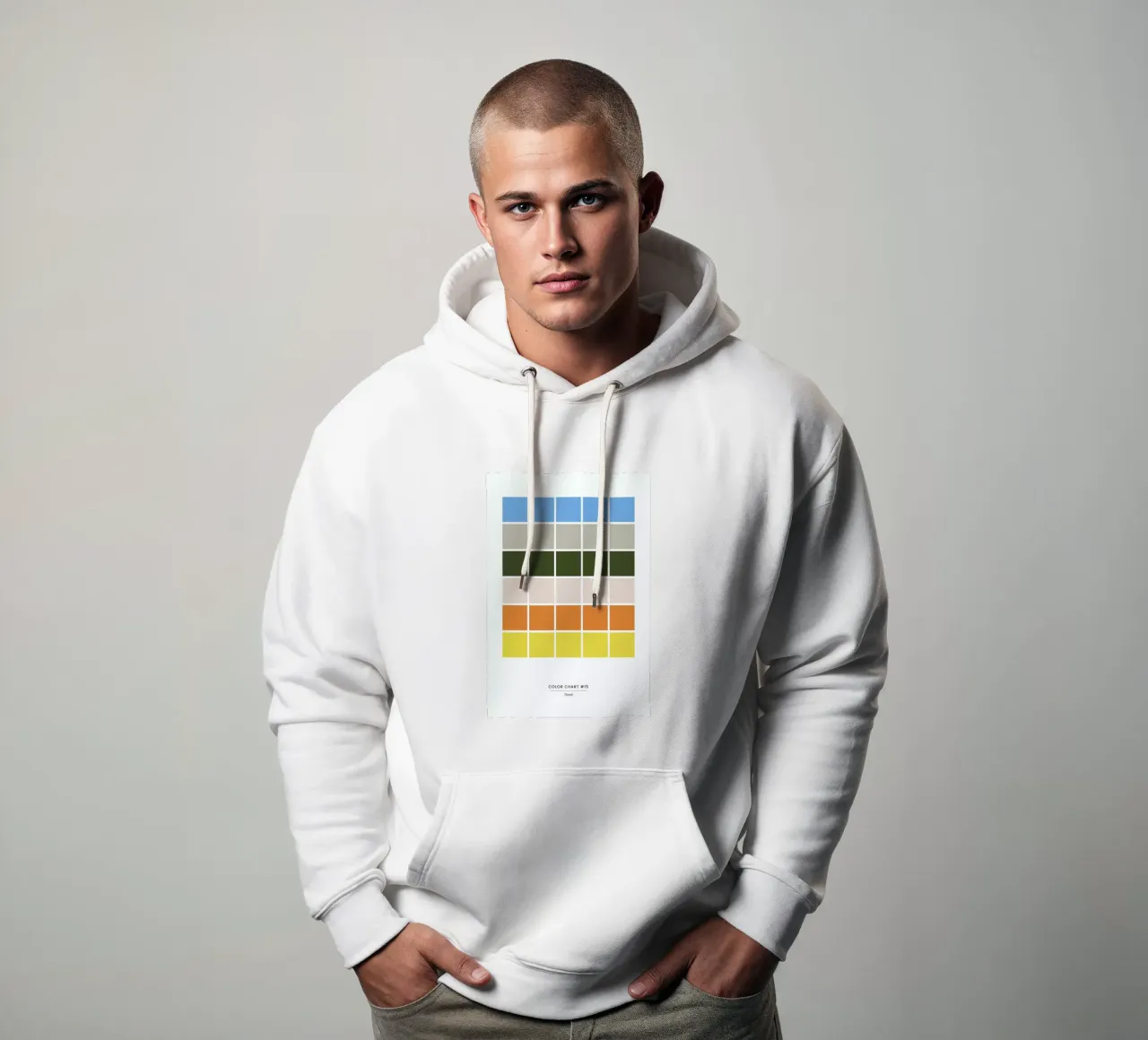 Tiled felpa con cappuccio da daylight design studio