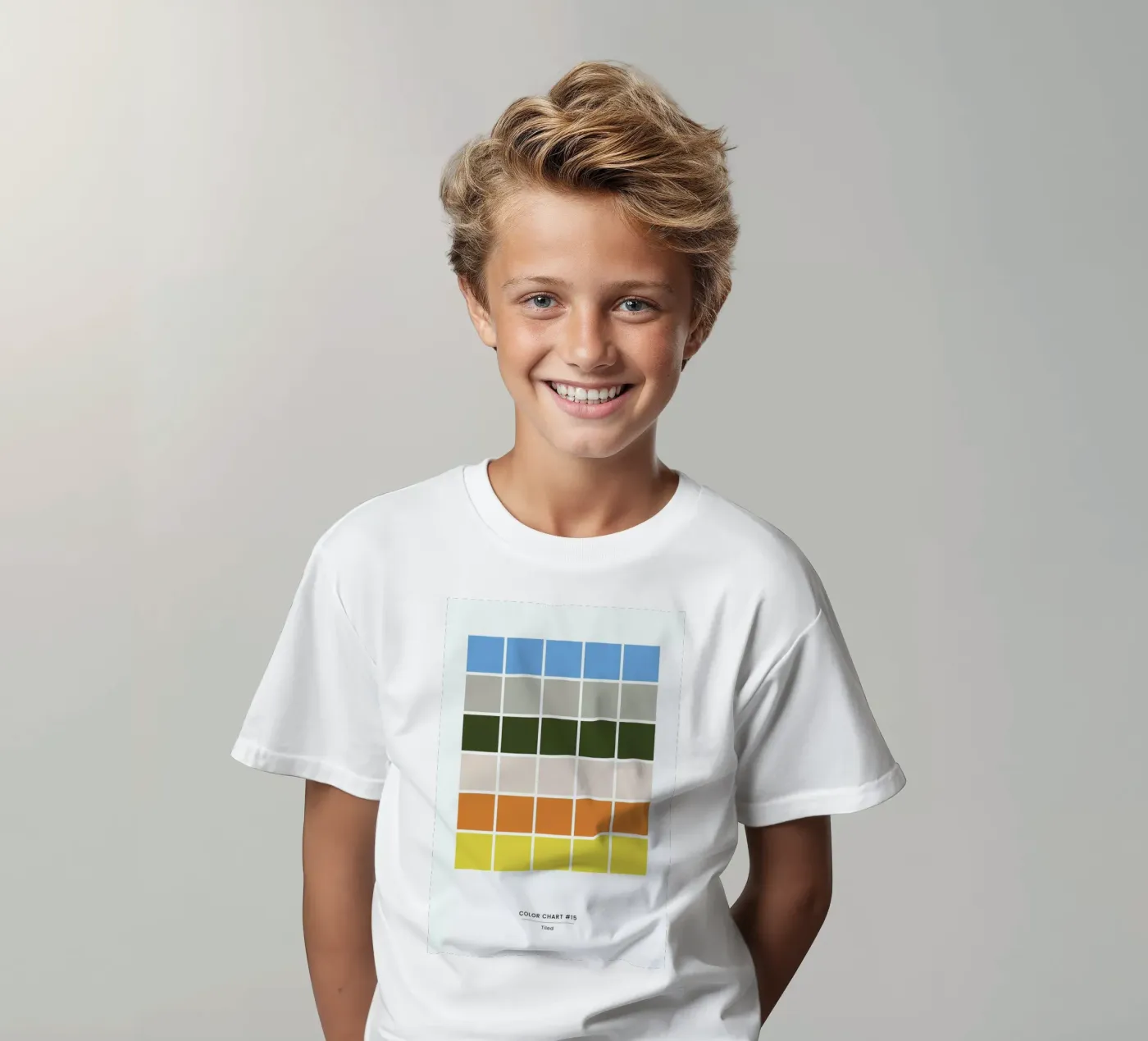 Tiled t-shirt bambini da daylight design studio