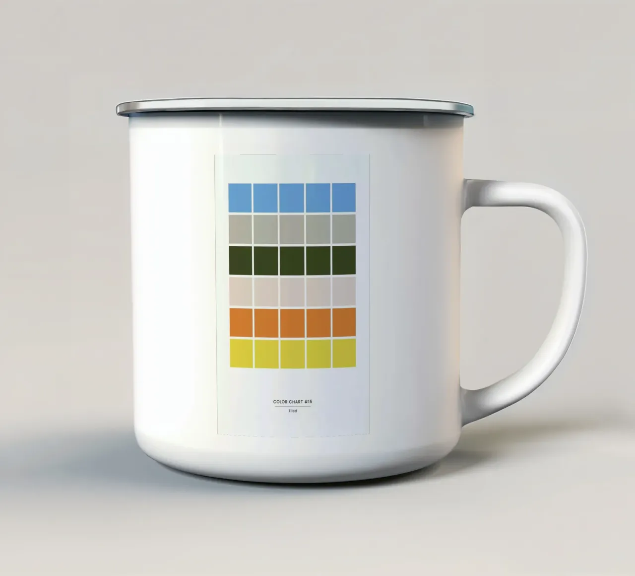 Tiled tazza in smalto da daylight design studio