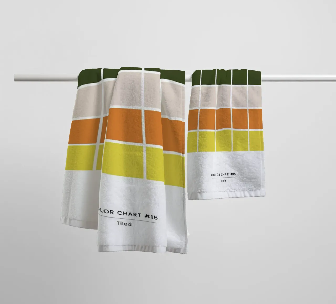 Tiled asciugamano da bagno da daylight design studio
