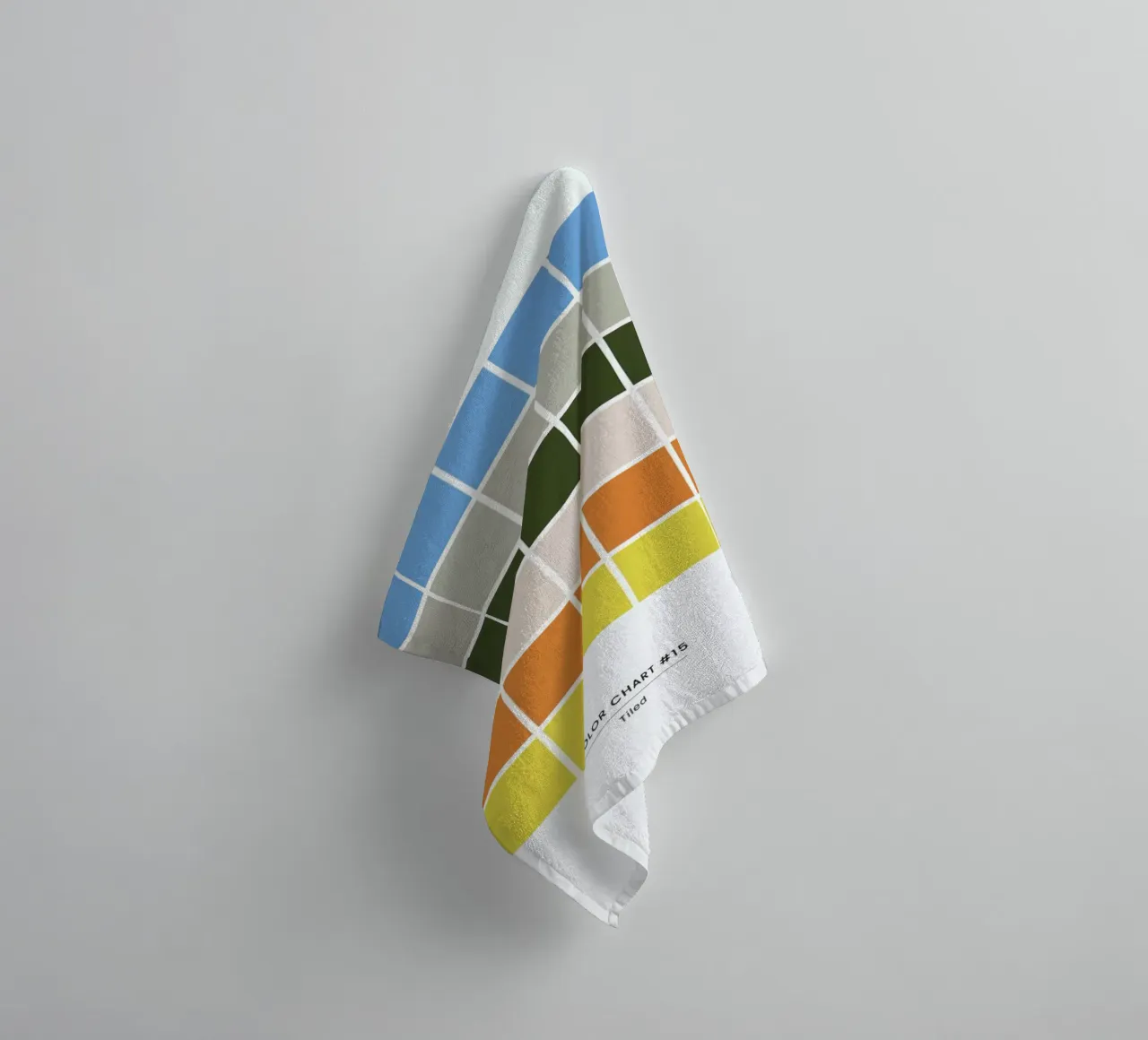 Tiled asciugamano da bagno da daylight design studio