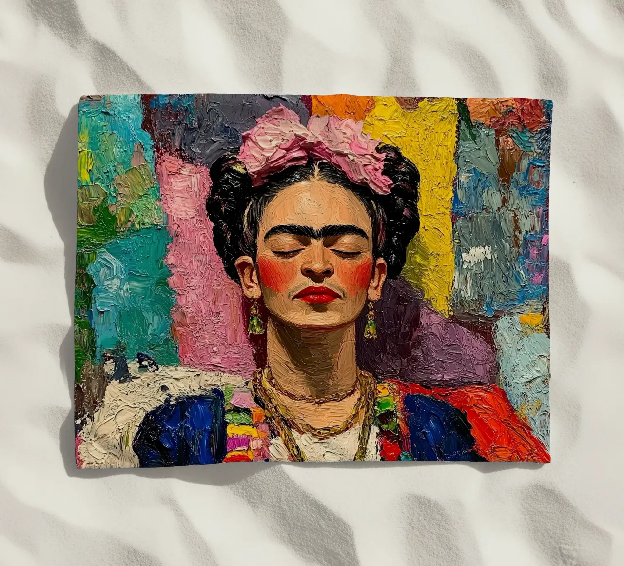 Frida Kahlo - Essere presenti telo mare da Fantasias Florales