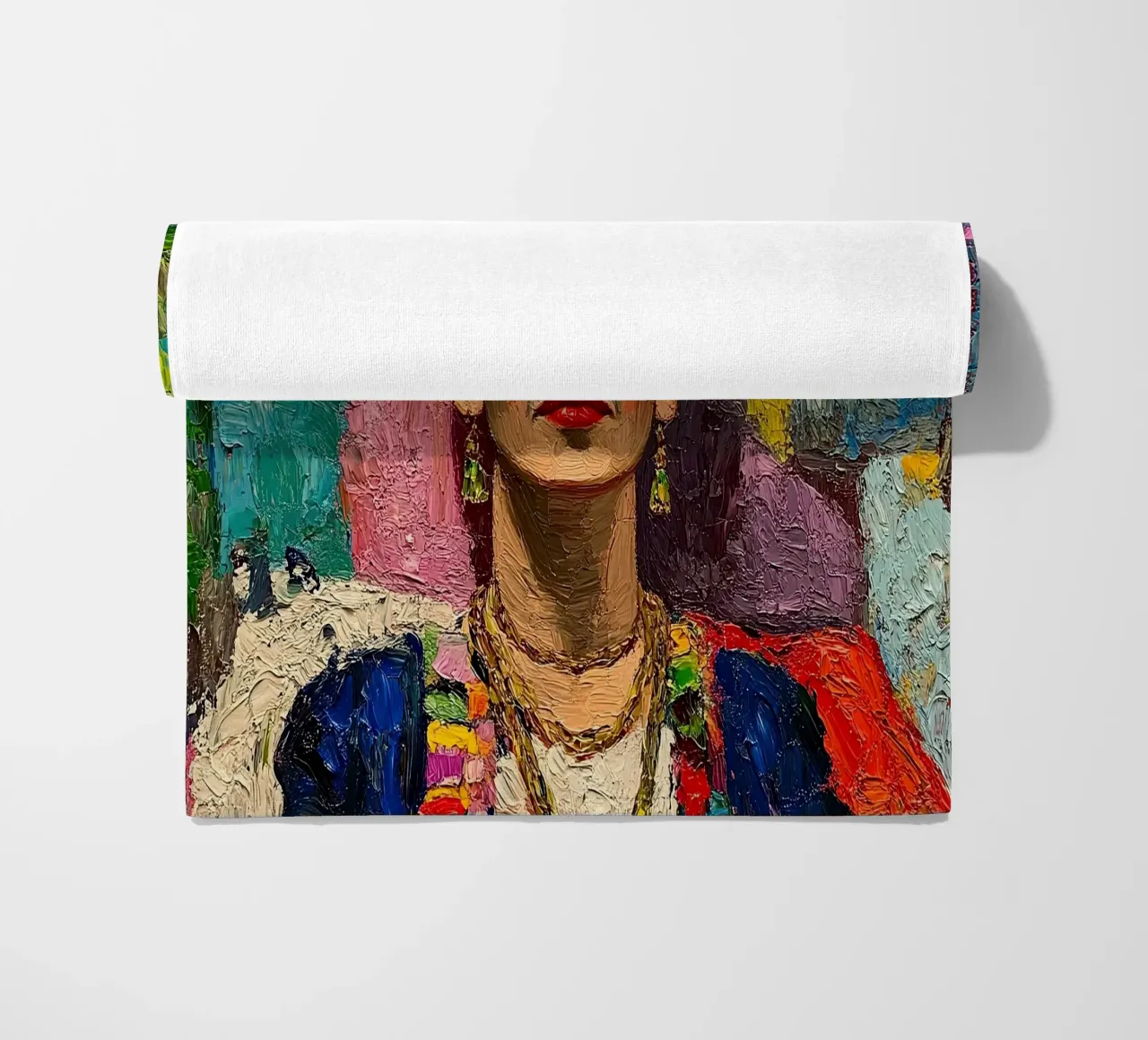 Frida Kahlo - Essere presenti telo mare da Fantasias Florales