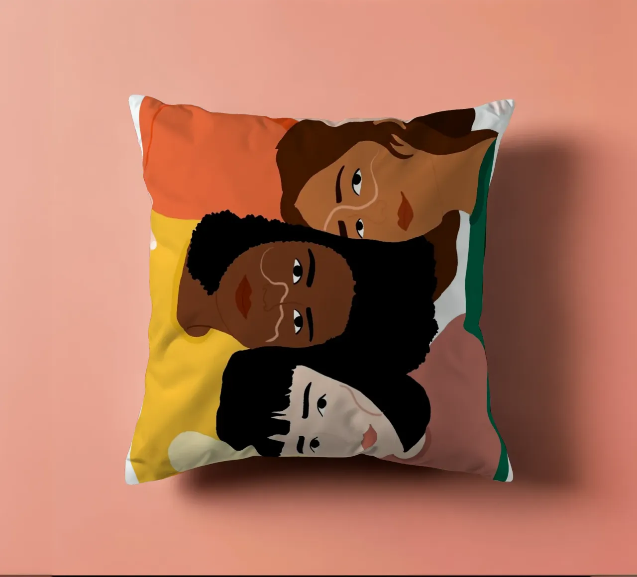 Linked cuscino da Céleste Wallaert