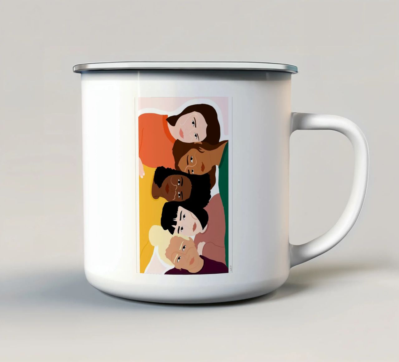 Linked taza de esmalte de Céleste Wallaert