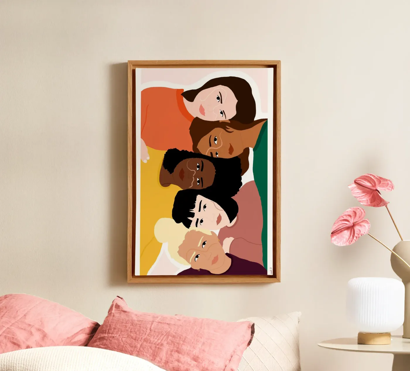 Linked canvas by Céleste Wallaert