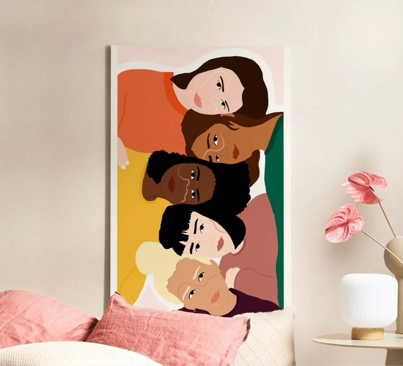 Linked canvas van Céleste Wallaert