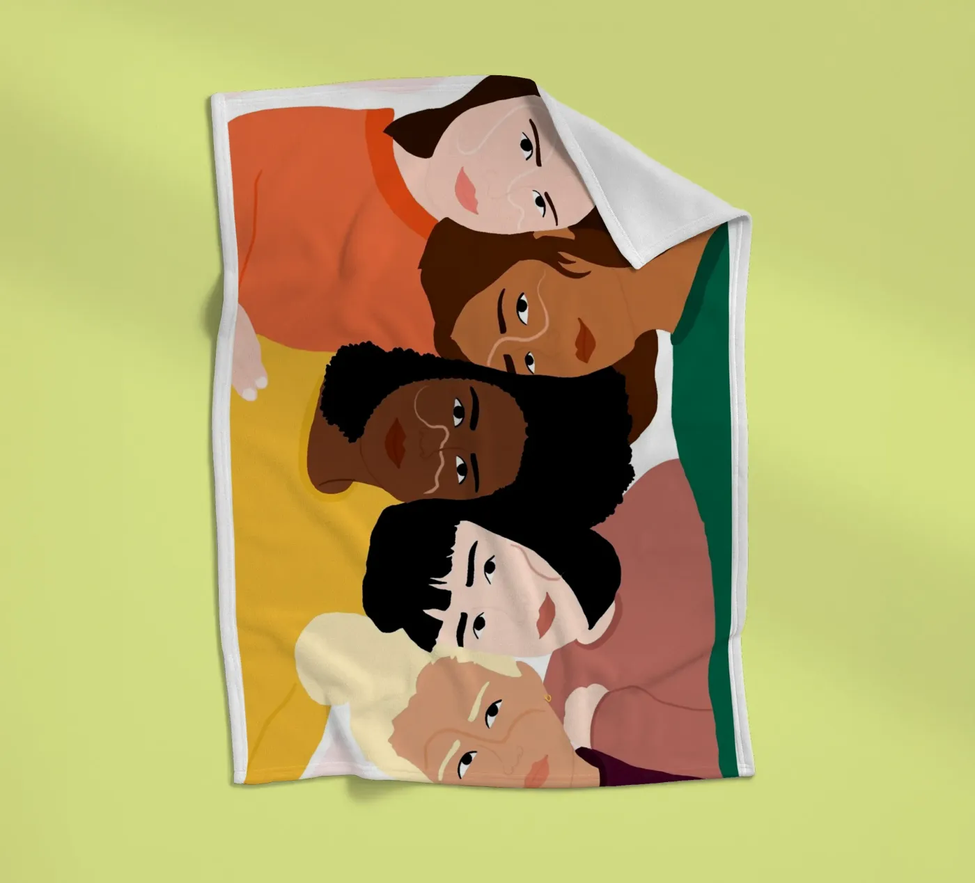 Linked Fleecedecke von Céleste Wallaert