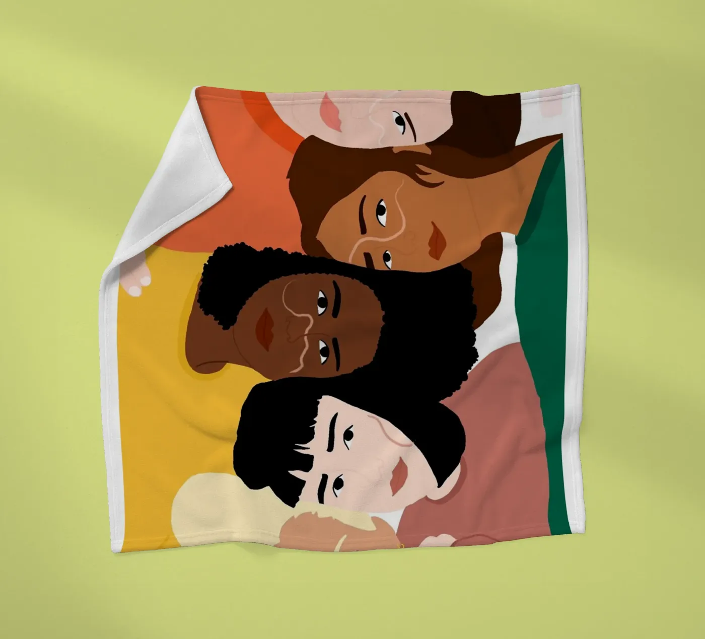 Linked Fleecedecke von Céleste Wallaert