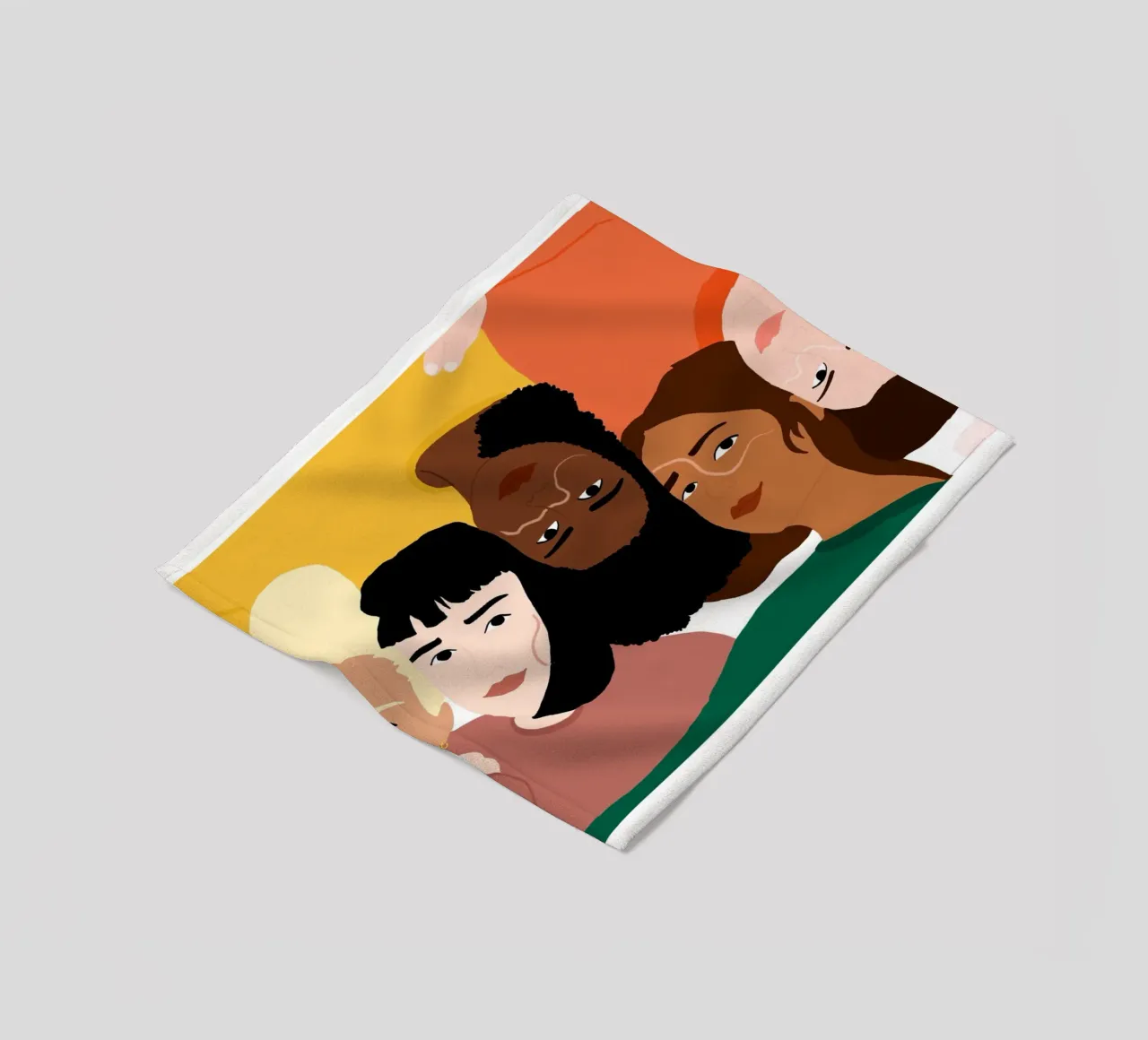 Linked coperta in pile da Céleste Wallaert