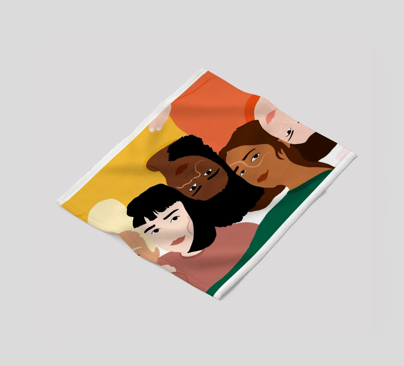 Linked Fleecedecke von Céleste Wallaert