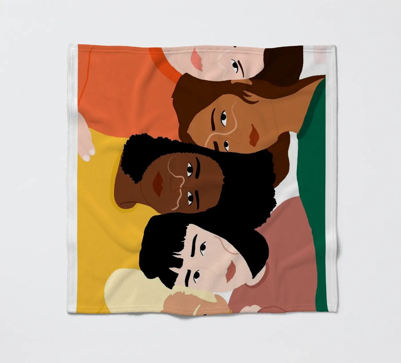 Linked Fleecedecke von Céleste Wallaert