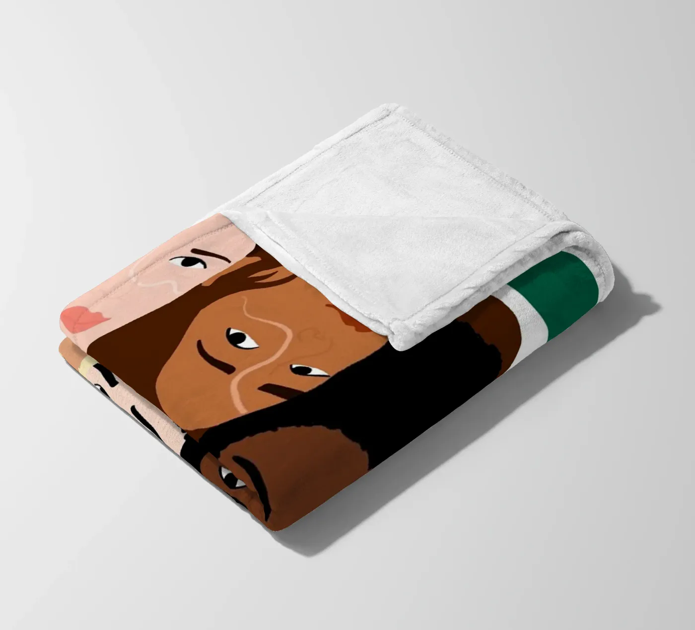 Linked Fleecedecke von Céleste Wallaert