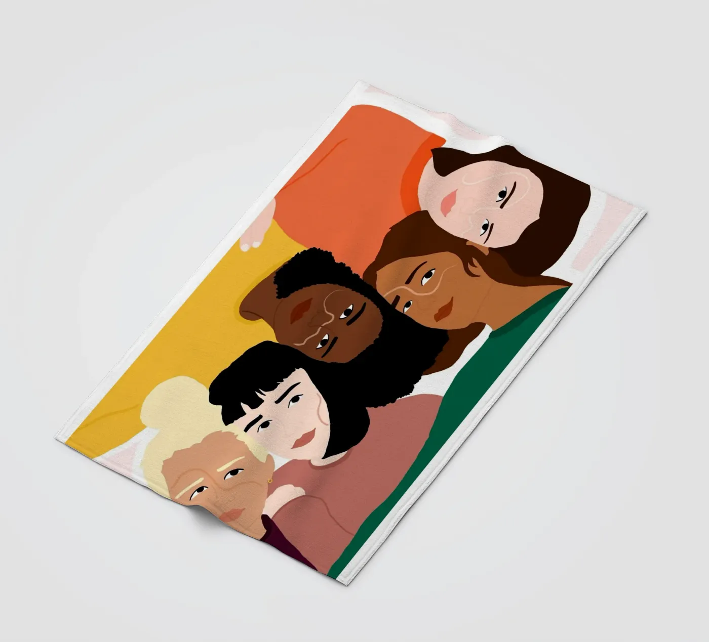 Linked Fleecedecke von Céleste Wallaert