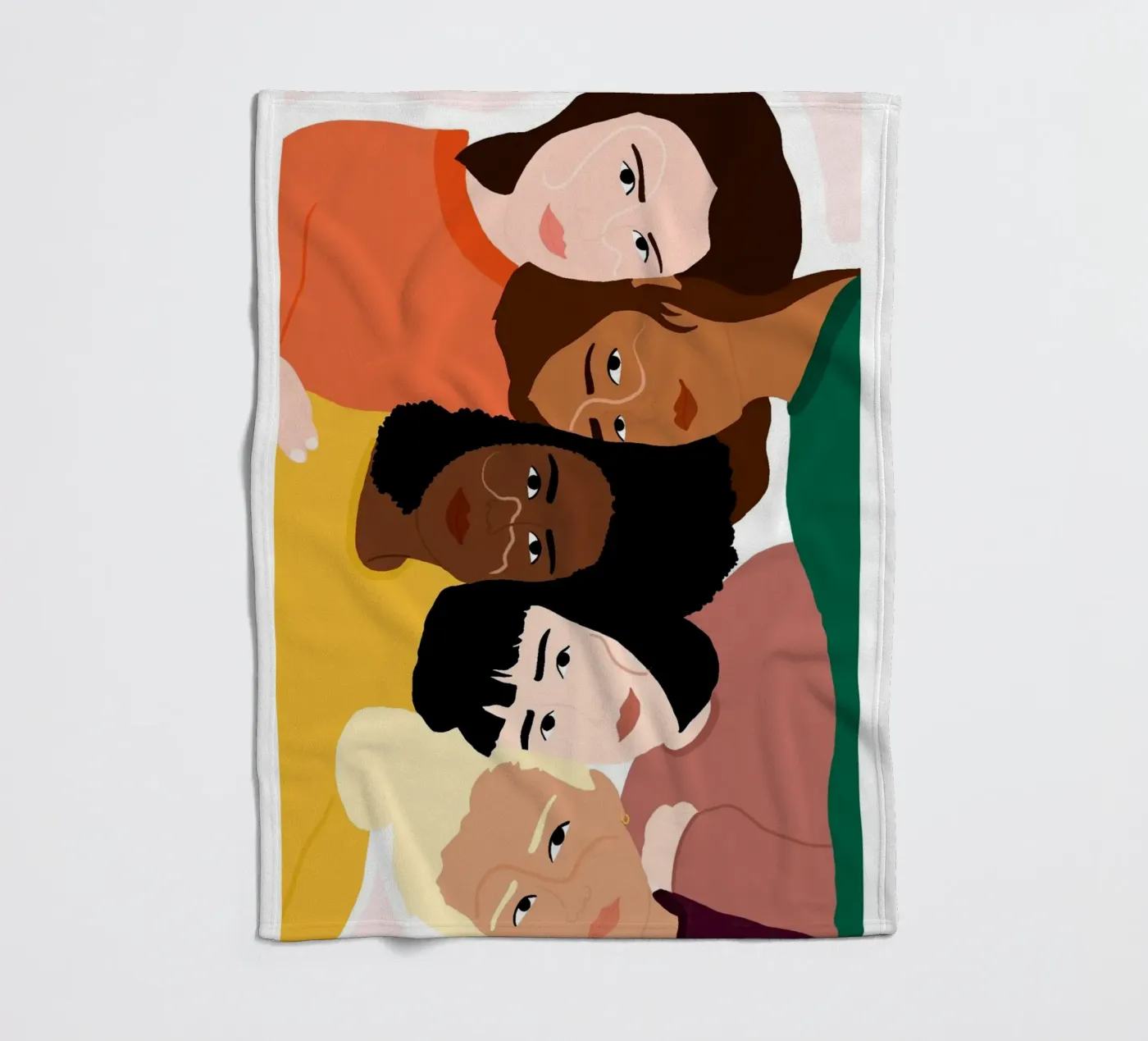 Linked Fleecedecke von Céleste Wallaert