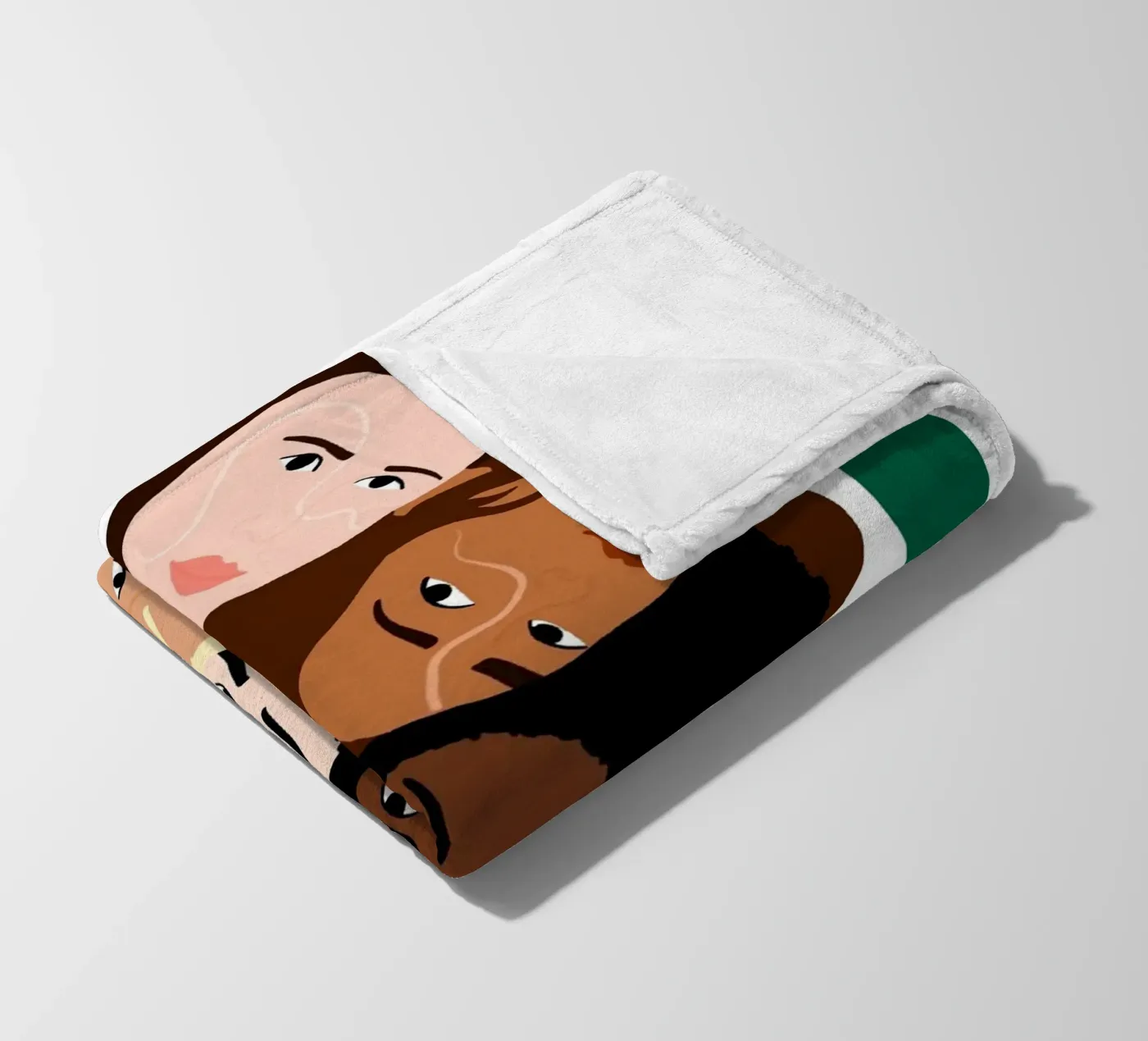 Linked Fleecedecke von Céleste Wallaert