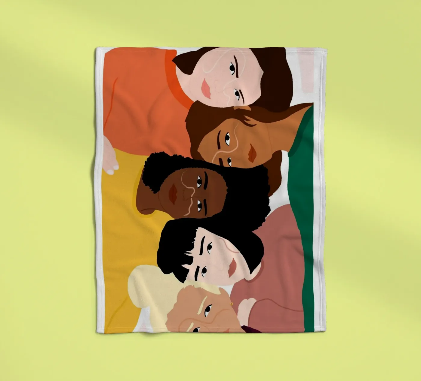 Linked Fleecedecke von Céleste Wallaert