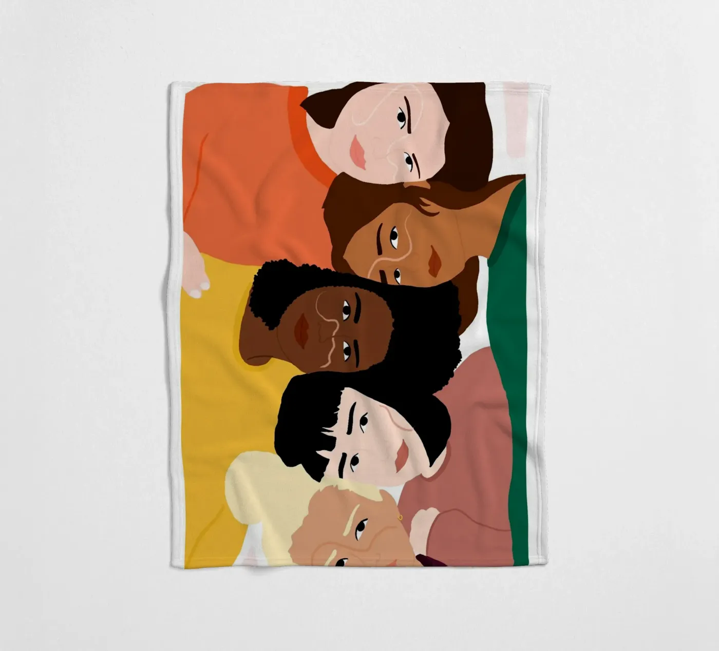 Linked Fleecedecke von Céleste Wallaert