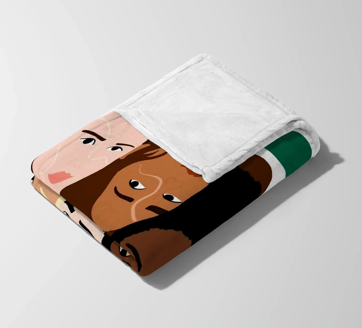 Linked Fleecedecke von Céleste Wallaert