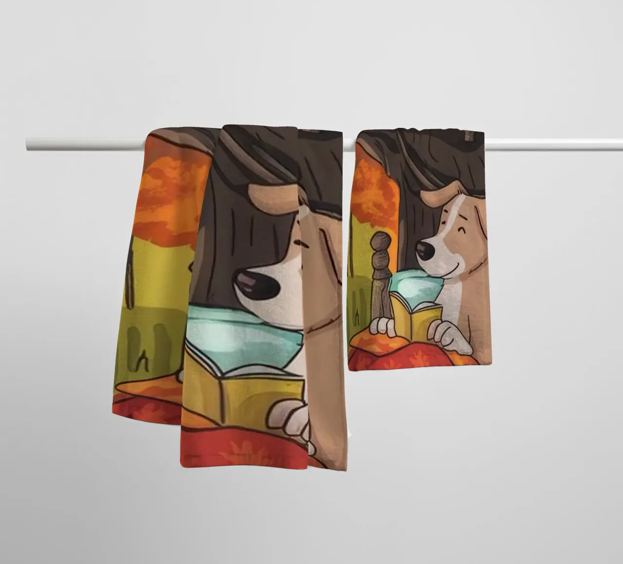 Retraite automnale dans une cabane serviette de bain de Timeless Huse