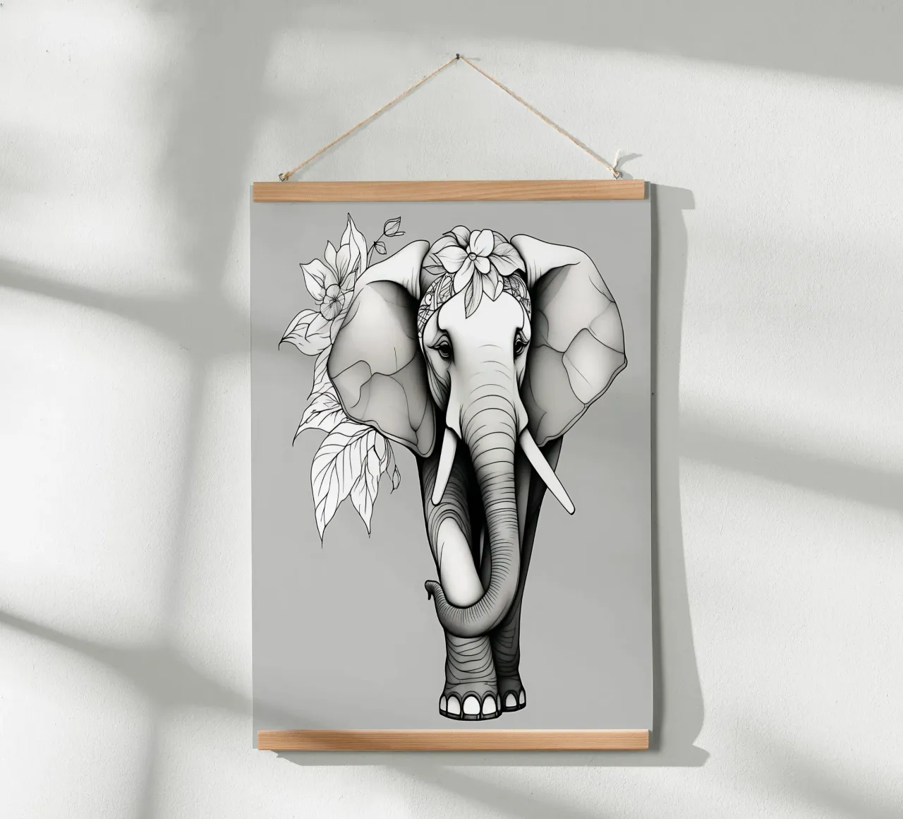 Elephant_Style_B_1 poster by Tierisch bunt by LK